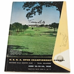 Tommy Bolt Signed 1958 US Open at Southern Hills CC Program JSA ALOA