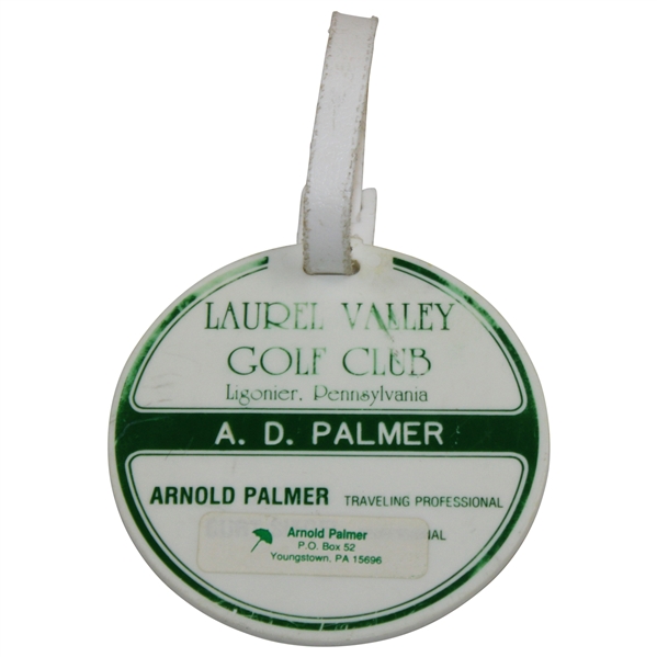 Arnold Palmers Laurel Valley Golf Club A. D. Palmer Bag Tag