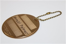 Arnold Palmer's 1980 Masters Tournament Contestant Metal Bag Tag