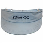 Arnold Palmers Personal Worn Latrobe C.C. Lt Blue Visor