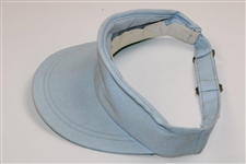 Arnold Palmer's Personal Worn Latrobe C.C. Lt Blue Visor