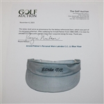 Arnold Palmer's Personal Worn Latrobe C.C. Lt Blue Visor
