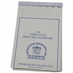 1990 US Senior Open at Ridgewood CC Used Yardage Guide/Book from Arnold Palmers Caddie