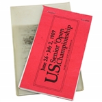 1989 US Senior Open at Laurel Valley GC Used Yardage Guide/Book from Arnold Palmers Caddie