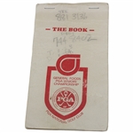 1989 PGA Senior Championship at PGA National GC Used Yardage Guide/Book from Arnold Palmers Caddie