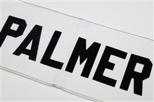 Arnold Palmer Match Used 'Palmer' Contestant Nameplate w/Grommets from Arnold Palmer's Caddie