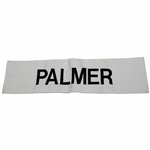 Arnold Palmer Match Used Palmer Contestant White Nameplate from Arnold Palmers Caddie