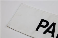 Arnold Palmer Match Used 'Palmer' Contestant White Nameplate from Arnold Palmer's Caddie