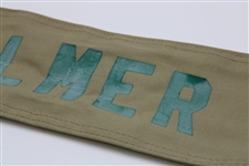 Arnold Palmer Match Used 'Palmer' Contestant Green Nameplate from Arnold Palmer's Caddie