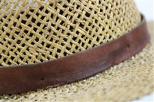 Arnold Palmer's Personal Worn Straw Hat Gifted from Winnie Palmer - Favorite Hat