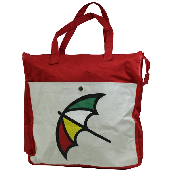 Winnie Palmers Arnold Palmer Signature Umbrella Red & White Canvas Bag