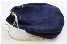 Arnold Palmer's Seventeen (17) Marked & Used Golf Balls in Bay Hill Navy Shag Bag from Arnie's Caddie