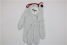 Ben Hogan Signed 'Hogan' Red & White LH Golf Glove - Size S JSA ALOA 