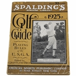 1925 Spaldings Athletic Library No. 3x Golf Guide Playing Rules of The USGA - Bobby Jones Cover