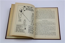 1935 Red Cover 'Rights & Wrongs of Golf' by Bobby Jones - Edward D. McIntosh 