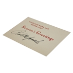 c. 1935 Bobby Jones Signed Season's Greetings Card JSA ALOA 