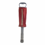 Classic Red On Course Golf Ball Canvas & Metal Zipper Shag Bag