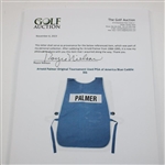 Arnold Palmer Original Tournament Used PGA Championship PGA of America Blue Caddie Bib