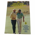 Jack Nicklaus & Tom Watson Signed 1986 Open Championship at Turnberry Advert Poster JSA ALOA