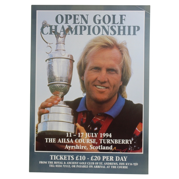 1994 Open Championship at Turnberry Oversize Poster with Greg Norman Cover