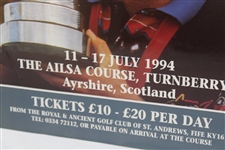 1994 Open Championship at Turnberry Oversize Poster with Greg Norman Cover