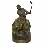 Hand Cast Mid Swing Golfer J.B. Bookend
