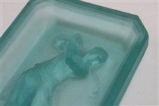 Heinrich Hoffman - Bobby Jones 1920-30's Art Deco Blue Cobalt Glass Dish Top