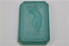 Heinrich Hoffman - Bobby Jones 1920-30's Art Deco Blue Cobalt Glass Dish Top