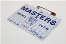 1966 Masters Tournament SERIES Badge #14631 - Jack Nicklaus Winner