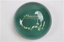 Masters Tournament Logo Glass Paperweight in Original Box