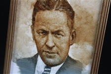Original Bobby Jones Portrait Oil Painting By Artist Robert Fletcher - Framed