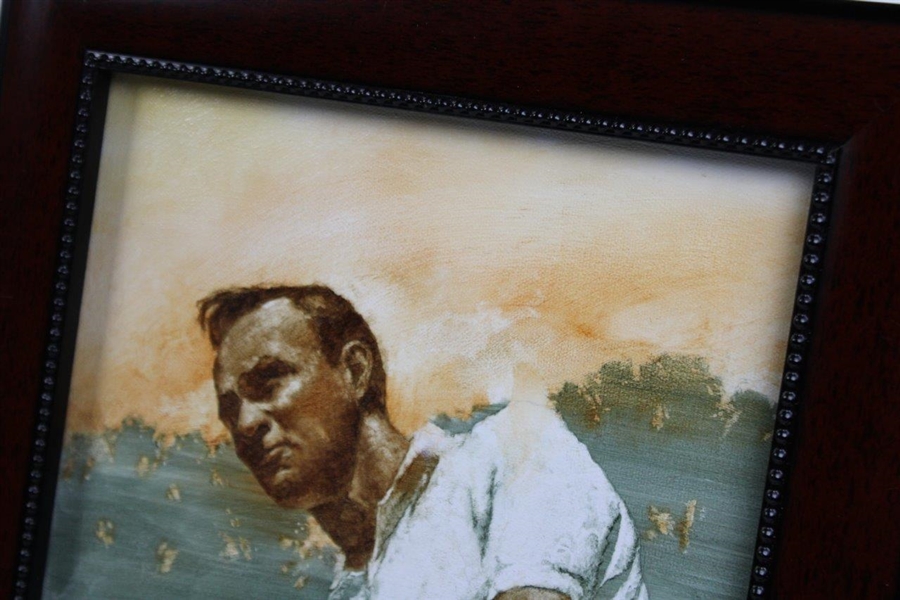 Arnold Palmer 'Follow Through' By Artist Robert Fletcher - Framed