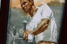 Arnold Palmer 'Follow Through' By Artist Robert Fletcher - Framed