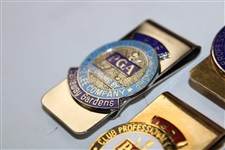 1977, 1979 & 1981 PGA Professional Championship Contestant Clips & One (1) PGA Member Clip