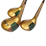 Former Coach Ara Parseghian Signed Notre Dame Driver, 3-Wood & 4 Wood JSA ALOA