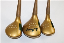 Former Coach Ara Parseghian Signed Notre Dame Driver, 3-Wood & 4 Wood JSA ALOA