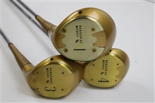 Former Coach Ara Parseghian Signed Notre Dame Driver, 3-Wood & 4 Wood JSA ALOA
