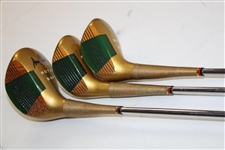 Former Coach Ara Parseghian Signed Notre Dame Driver, 3-Wood & 4 Wood JSA ALOA