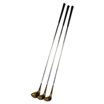 Former Coach Ara Parseghian Signed Notre Dame Driver, 3-Wood & 4 Wood JSA ALOA
