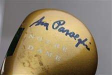 Former Coach Ara Parseghian Signed Notre Dame Driver, 3-Wood & 4 Wood JSA ALOA