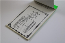 Arnold Palmer Final U.S. Open 1994 Original Used Yardage Book & Pin Placement Sheet