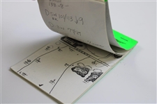 Arnold Palmer Final U.S. Open 1994 Original Used Yardage Book & Pin Placement Sheet