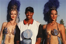 Tiger Woods 1996 Trophy Presentation Press Photo