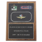 Butch Bairds 1997 Senior PGA Tour Achievement Award Plaque - Classic at the Brickyard