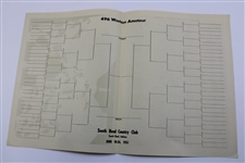 1951 Western Amateur Championship at South Bend CC Official Program w/Pairing Sheet