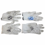 Chris DiMarco, David Toms, Chris Perry & Frank Lickliter Signed Personal Match Used Golf Gloves JSA ALOA