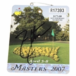 Zach Johnson Signed 2007 Masters Tournament SERIES Badge #R17393 JSA ALOA