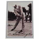 Ben Hogan Career Highlights Golf Card with Facsimile Signature