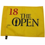 Jack Nicklaus Signed Undated The Open Championship Screen Flag PSA# AL67340