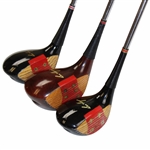 Ben Hogan Persimmon Driver, 4 Wood, and 5 Wood 